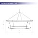 Skytube Tension Fabric Ring Shaped Hanging Banner Standard Frame Size 12ft