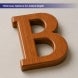 Teakwood Letters and Numbers Thickness Options for Added Depth