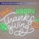 Happy Thanksgiving Leaf Neon Sign