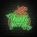 Thanksgiving Wall Decor Neon Sign
