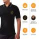 Men's Black Polo Shirt - Embroidered