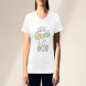 Women's Printed T-Shirt - V Neck