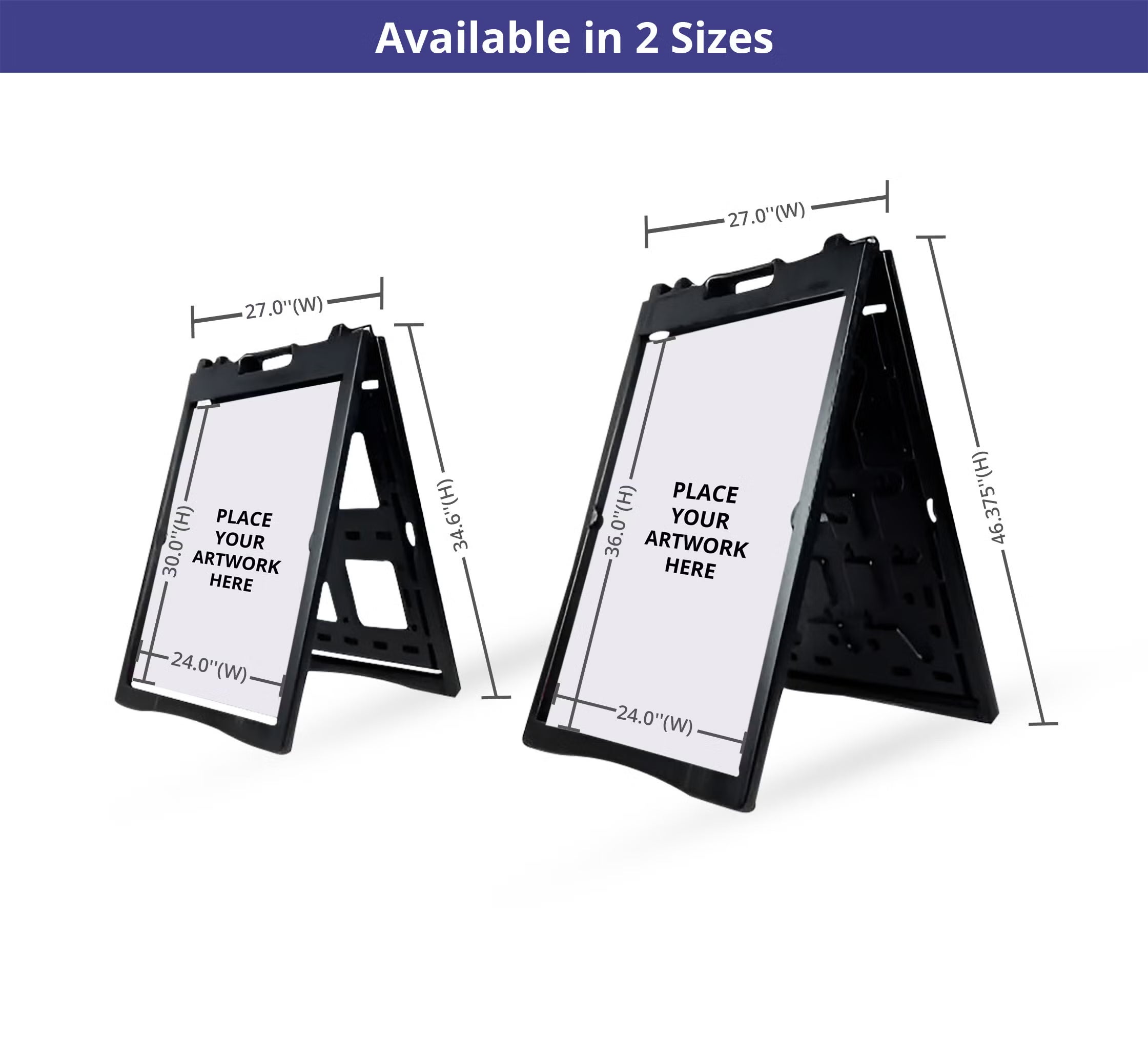 sandwichページ Black Plasticade Signicade for Outdoor & Indoor - BannerBuzz
