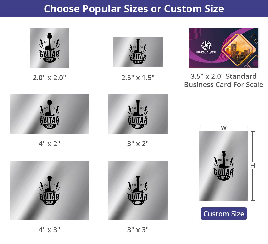 Custom Metallic Stickers