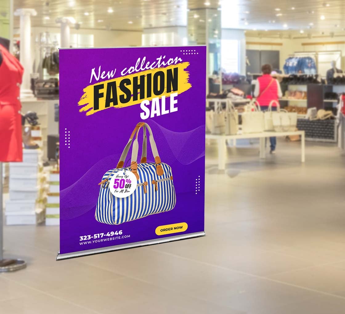 Silverstep 60'' Retractable Banner Stand