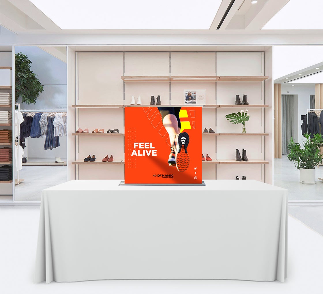Silverstep Tabletop 36'' Retractable Banner Stand