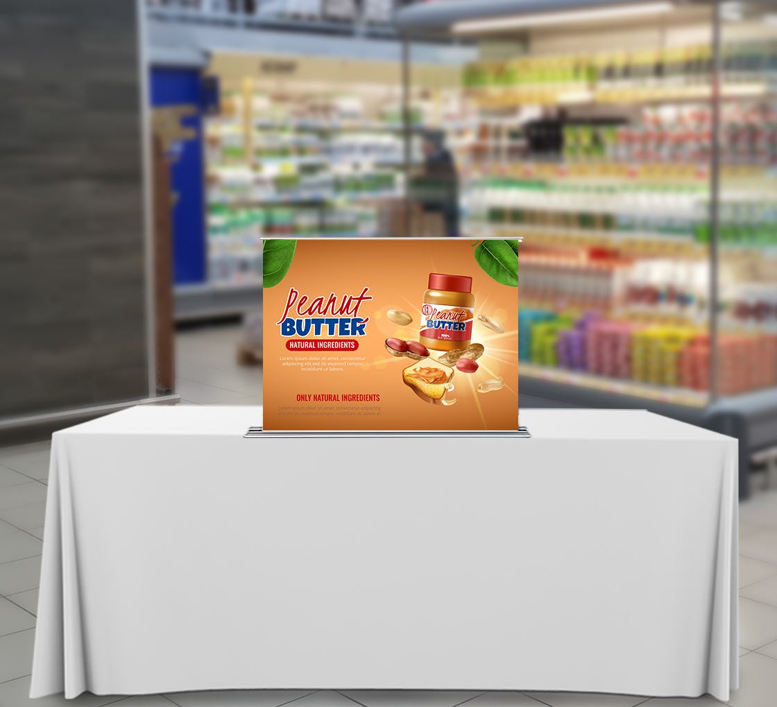 Silverstep Tabletop 48'' Retractable Banner Stand
