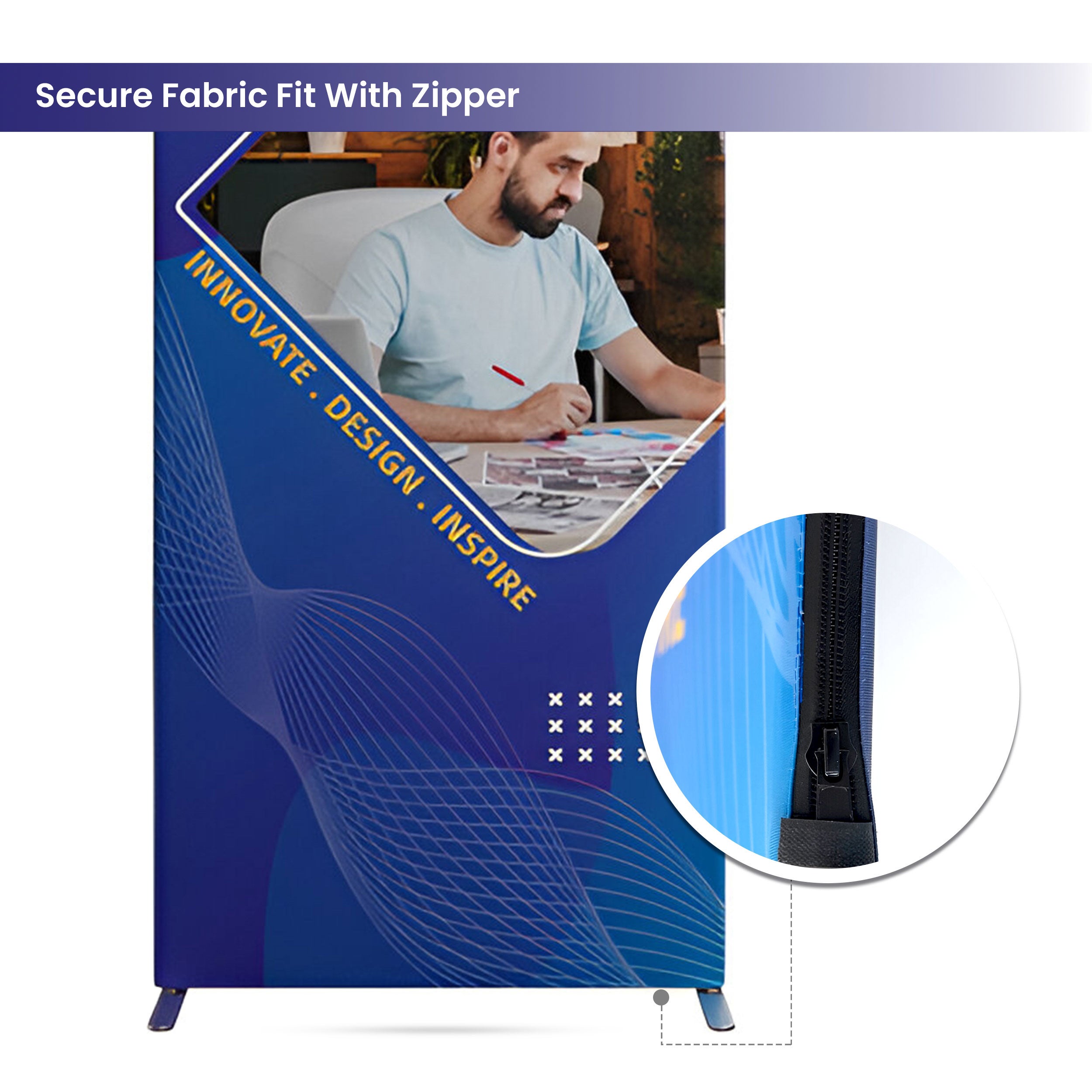 Tension Fabric with Magnetic Banner Stand