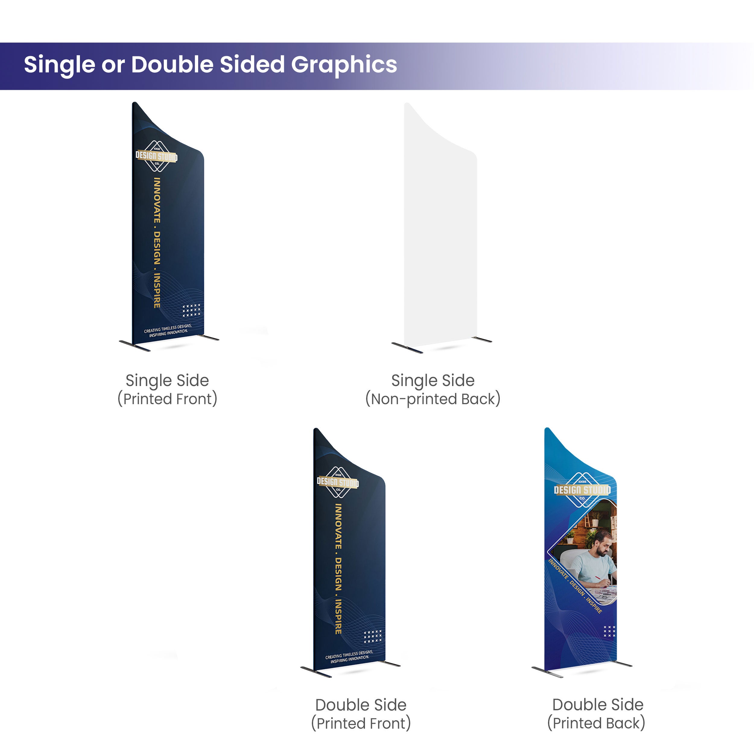 Tension Fabric with Magnetic Banner Stand