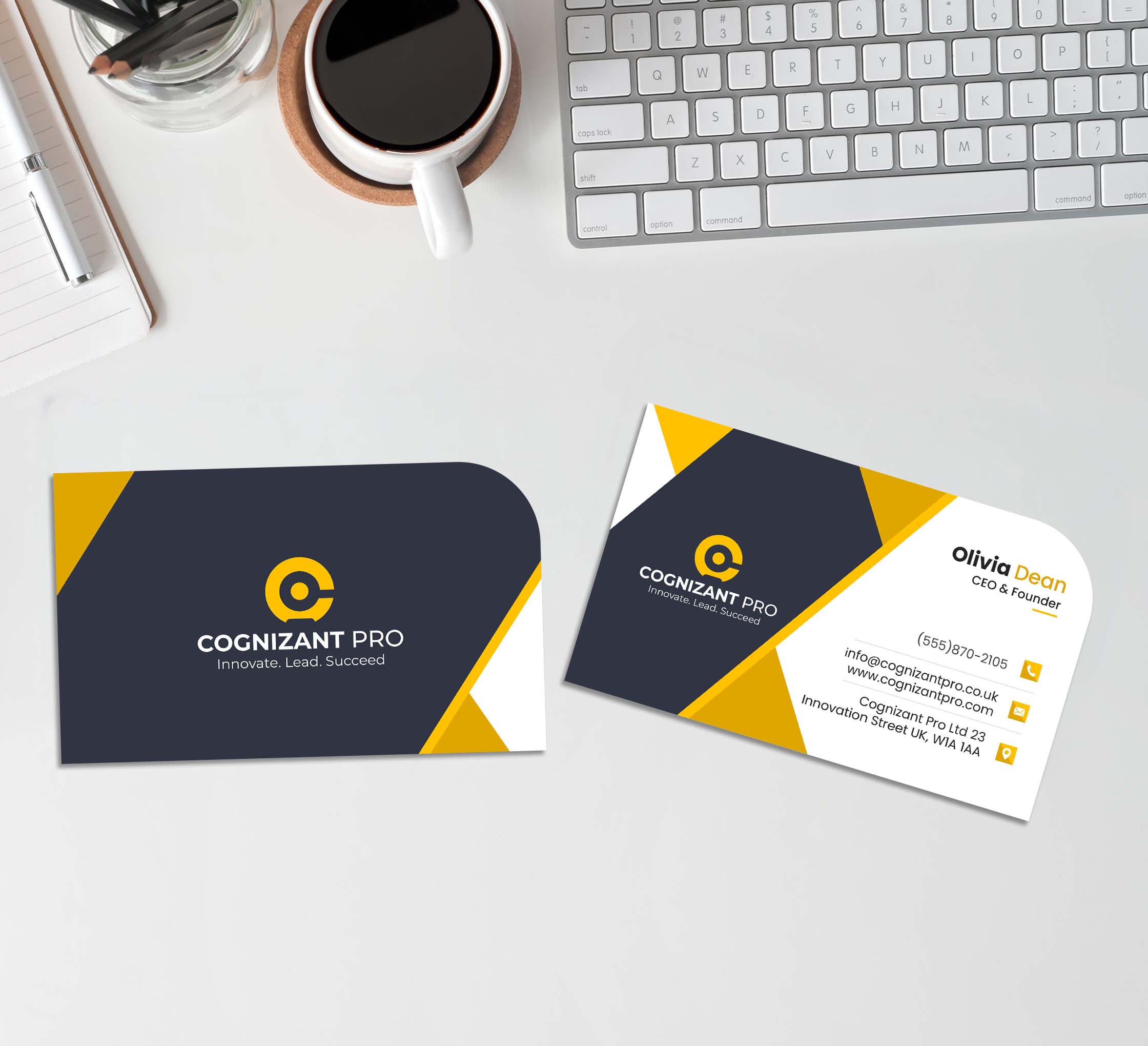 Die-Cut Business Cards