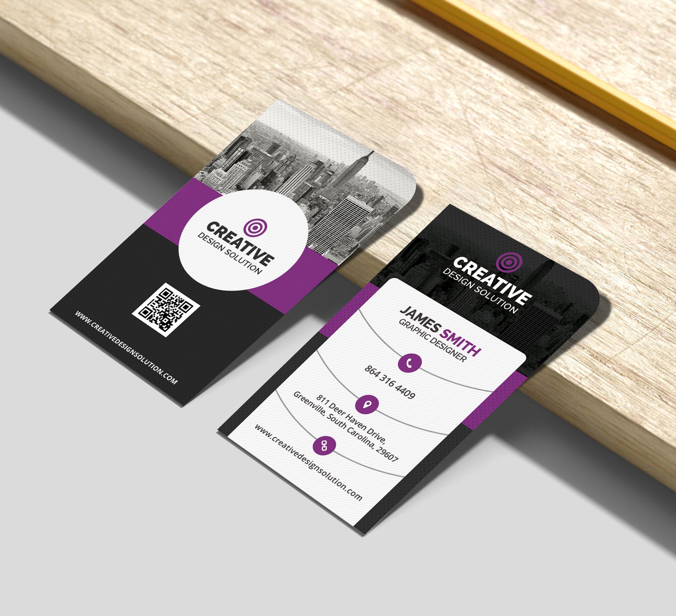 Die-Cut Business Cards