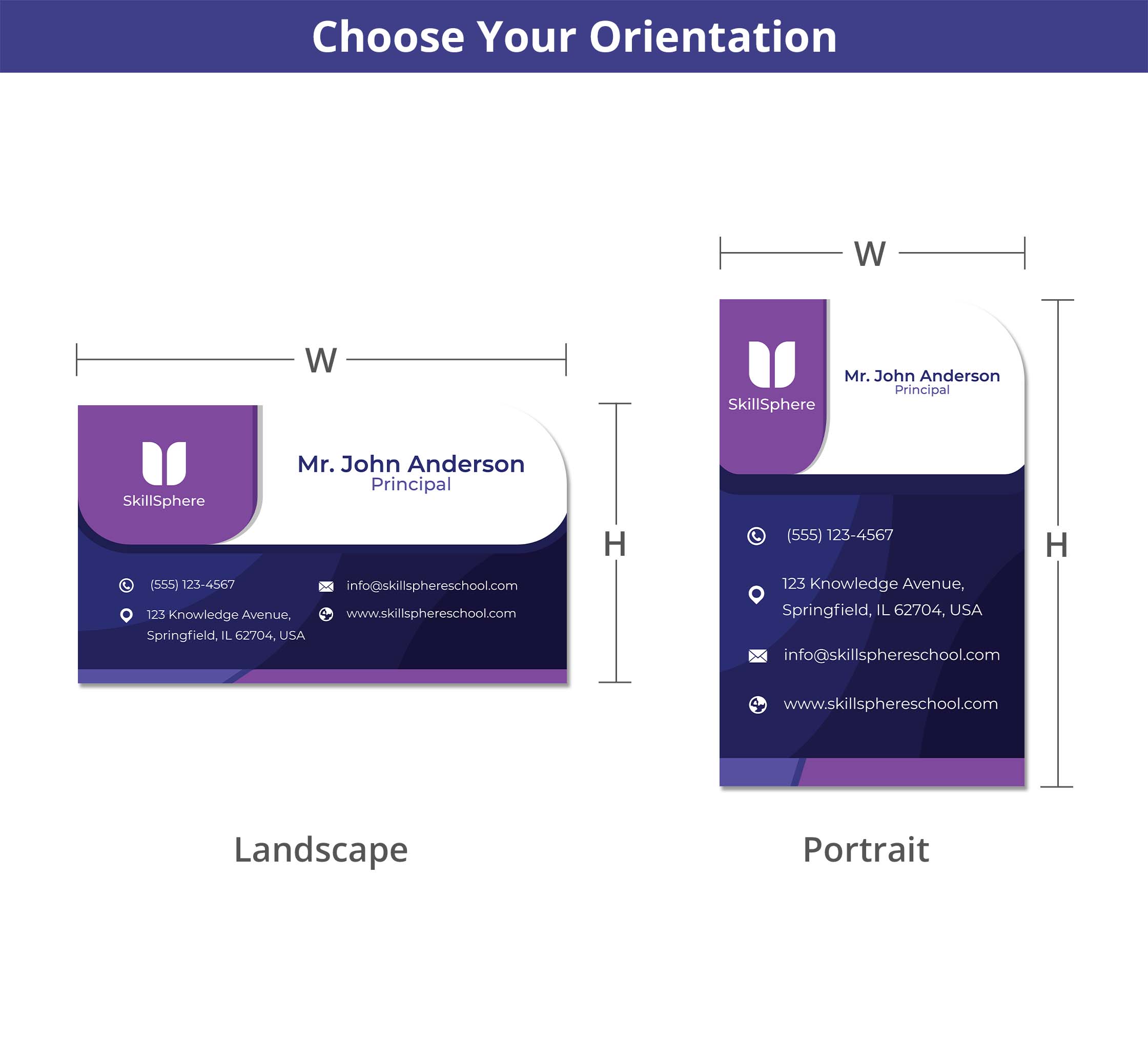 Die-Cut Business Cards