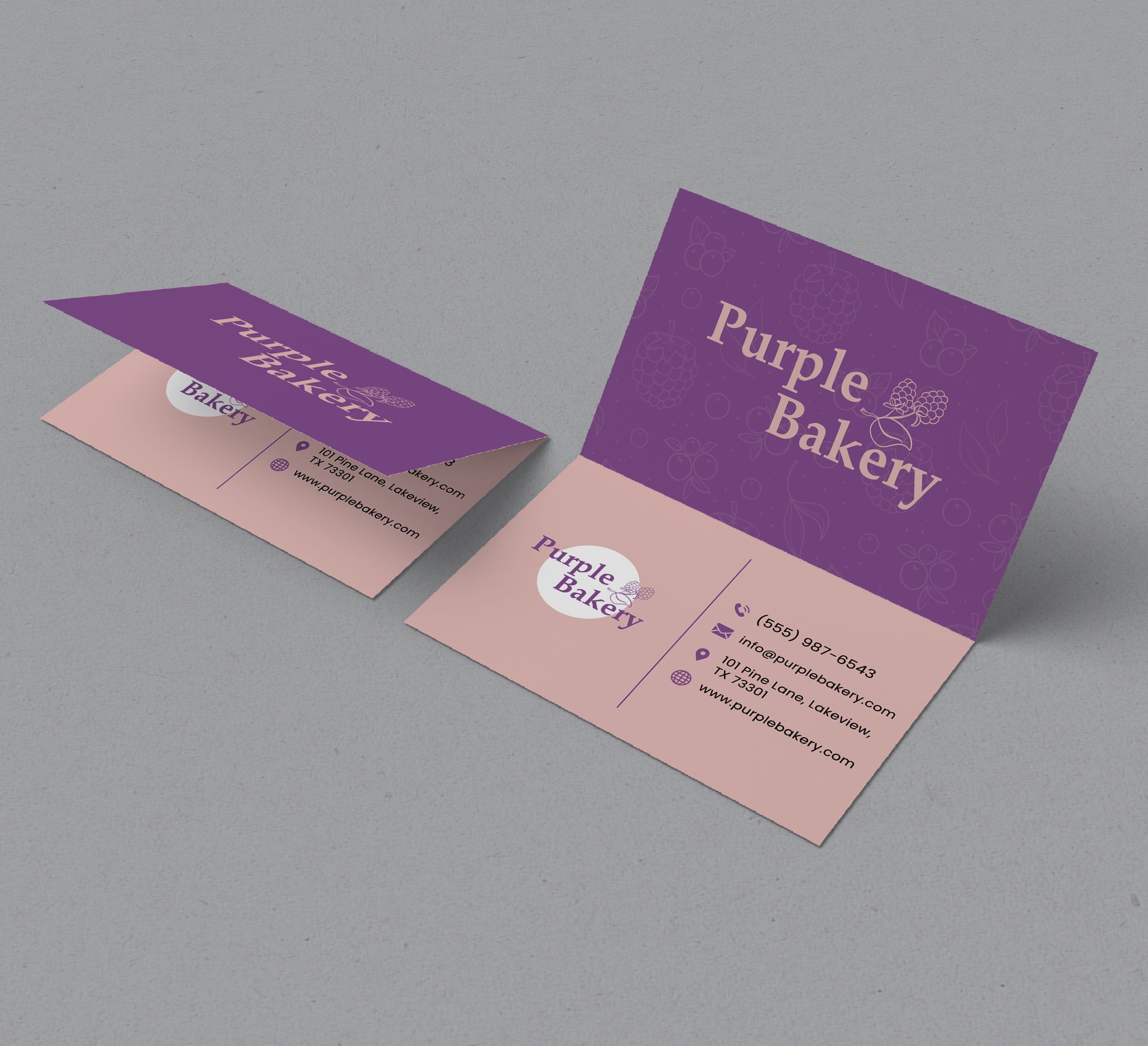 Custom Folded Business Cards 100 Count | Paper | Personalized | Twice The Space | BannerBuzz, image size:2240x2040