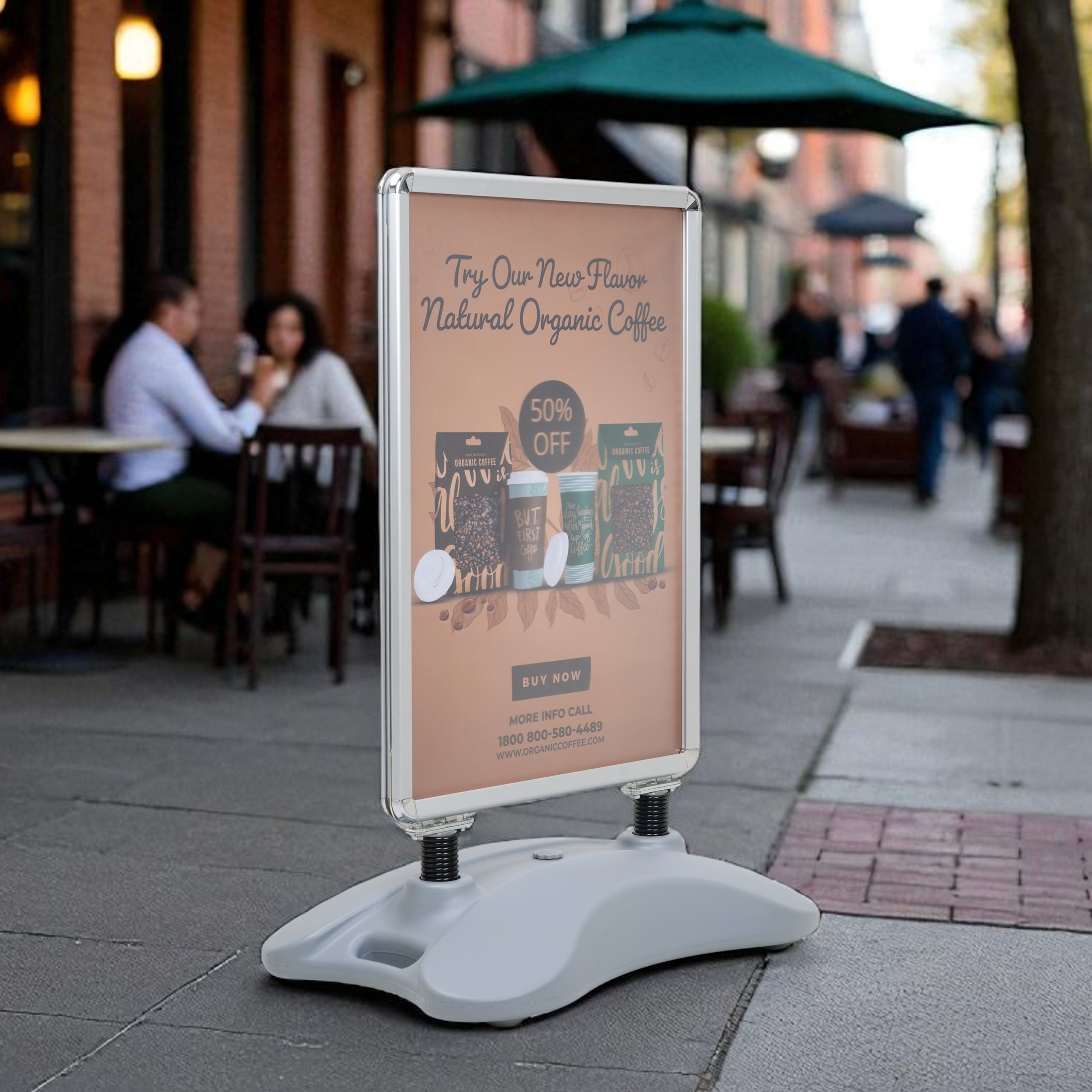 Busy Sidewalk Sign