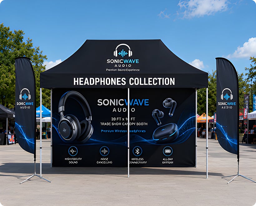 Trade Show Canopy Kit Coffee Brand