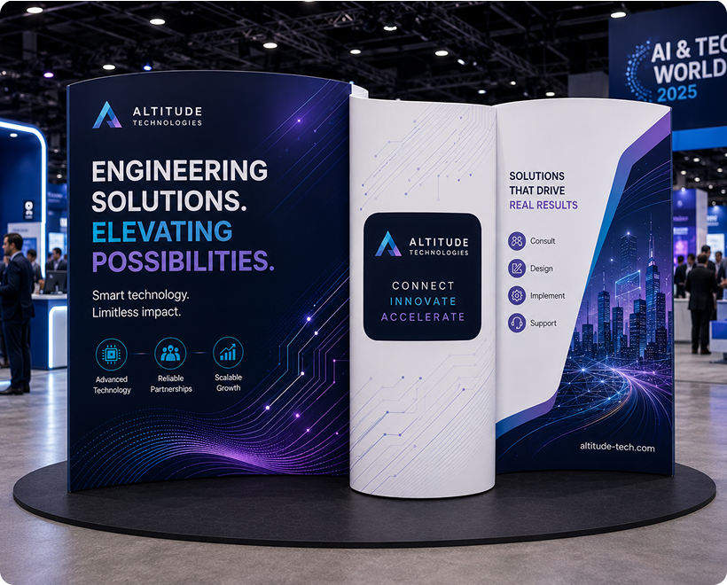 20ft Serpentine Trade Show Display Booth