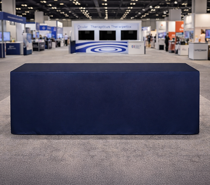  Stretch Table Covers 4 Sided Closed Back