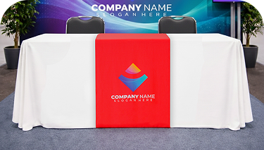  Table Runners That Keep Your Logo in View