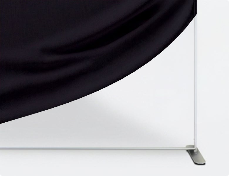 10 Ft Inline Trade Show Booth - Portable Backwall Display with Counter & Monitor Stand Durable Aluminum Frame