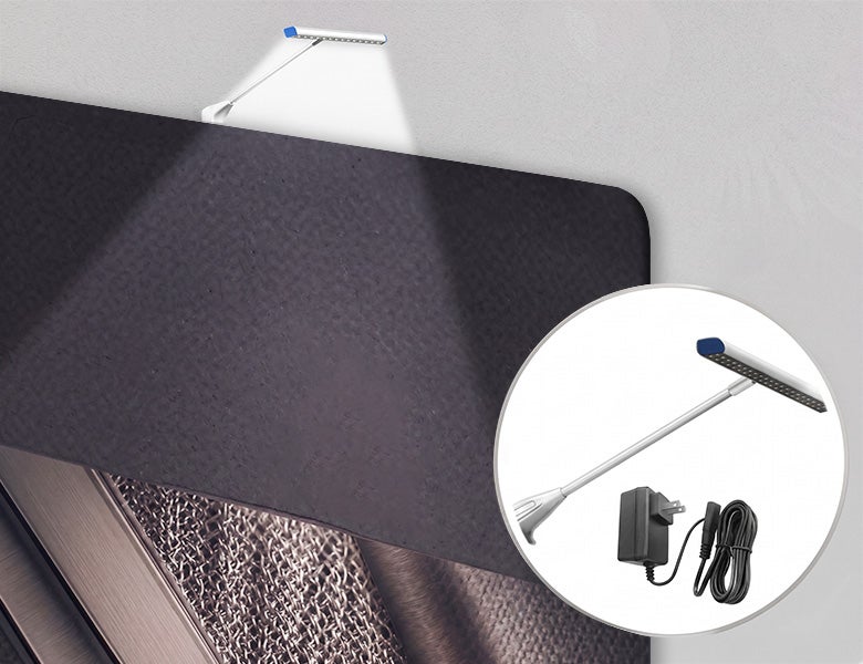 10 Ft Inline Trade Show Booth - Portable Backwall Display with Counter & Monitor Stand Energy Efficient Lights