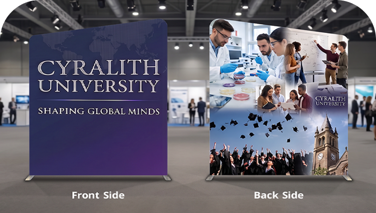 6 m Exhibition Stand - Display Stand with Counters & Branding Panels Double Side Print mobile