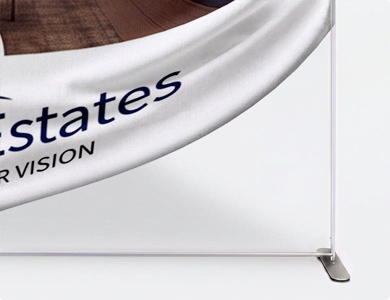 6 m Exhibition Stand - Portable Display Stand with Counters & LED Lights Durable Aluminium Frame