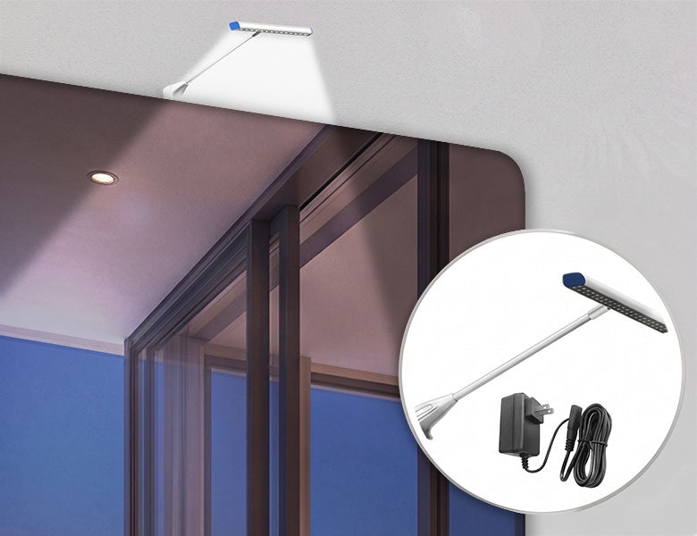 6 m Exhibition Stand - Portable Display Stand with Counters & LED Lights Energy Efficient Lights