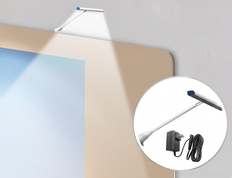 6 m Exhibition Stand - Fabric Display Stand with Counters & Storage Energy Efficient Lights