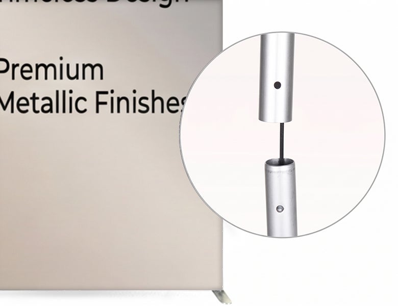 3 m Inline Exhibition Stand - Modular Display with LED Lights, Monitor Mount & Counter Tool Free Assembly