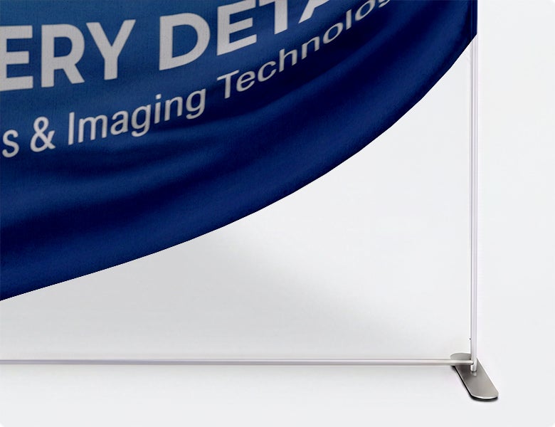 20 ft Inline Trade Show Booth - Tension Fabric Display with Podium Durable Aluminum Frame