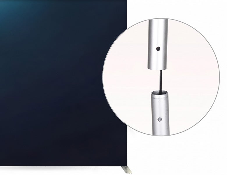 6 m Inline Exhibition Stand - Modular Kit with Media Display Tool Free Assembly