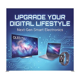 10ft Backlit Trade Show Display - Design 2