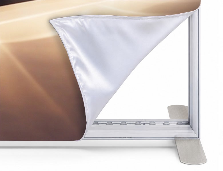 3 m Backlit Exhibition Stand - LED Lightbox Display with Counter Durable Aluminium Frame