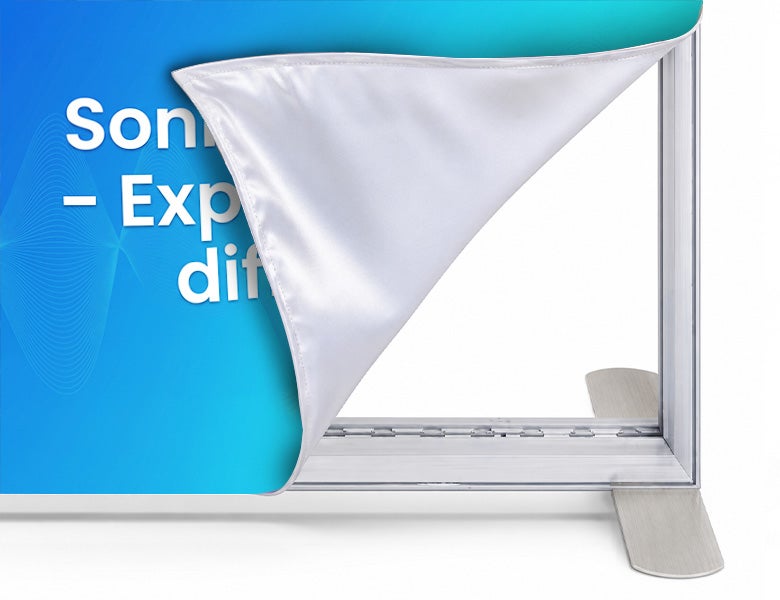 20 ft Backlit Trade Show Display - Large LED Lightbox Backwall with Graphics Durable Aluminum Frame