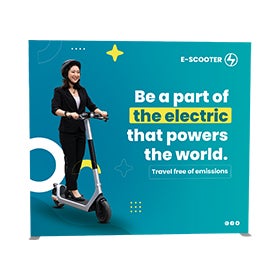 10ft Backlit Trade Show Display - Design 2