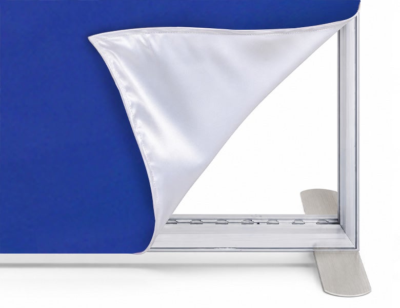 6 m Backlit Exhibition Stand - LED Lightbox Display with Dual Counters & Branding Panels Durable Aluminium Frame