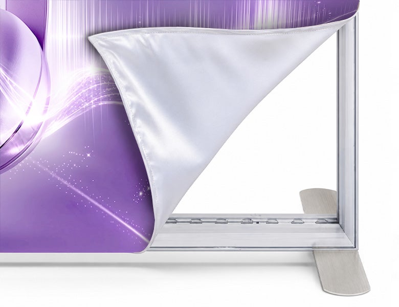 6 m Backlit Exhibition Stand - LED Lightbox Display with Counters & Graphics Durable Aluminium Frame