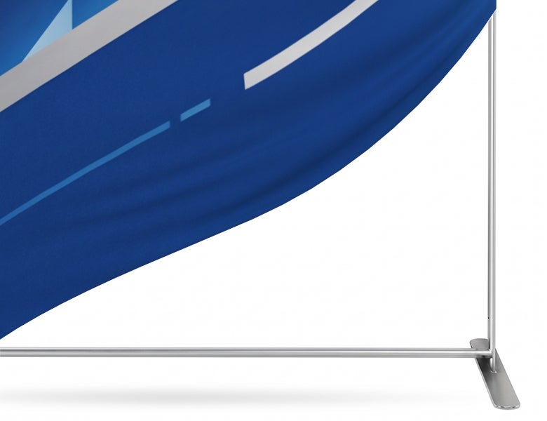 6.5ft Magnetic Modular Fabric Display - Cross Island Shape Durable Aluminum Frame