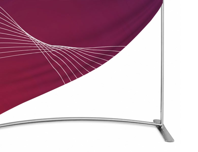 4 m Magnetic Modular Fabric Displays - Curved Shape Durable Aluminium Frame