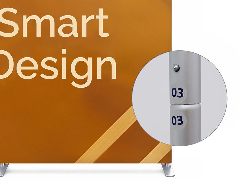 5 x 5 m Magnetic Modular Fabric Displays - Island Shape Tool Free Assembly