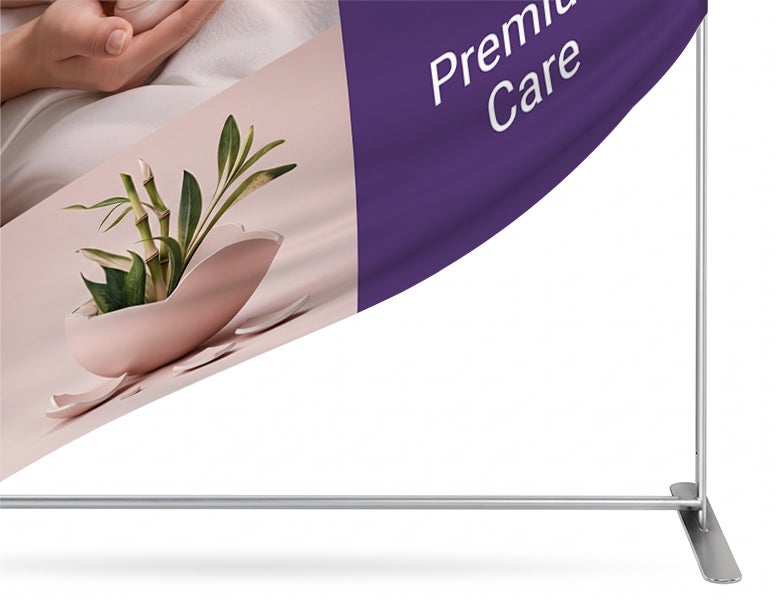 13 ft Magnetic Modular Fabric Display - Tower Island Shape with Backwall Durable Aluminum Frame