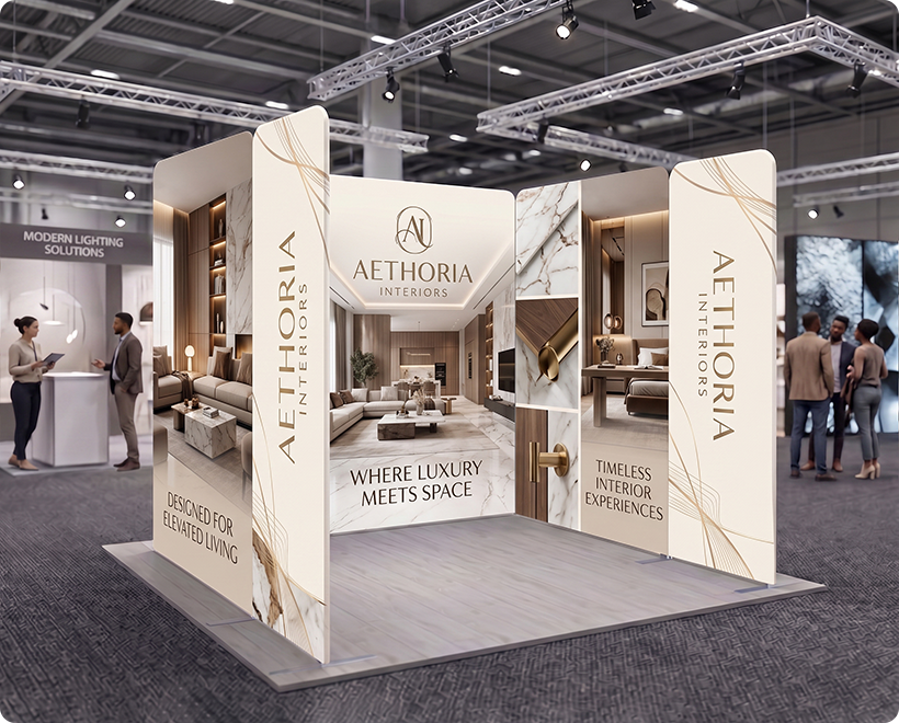 3m Magnetic Modular Fabric Display - U Shape Interior Design Company