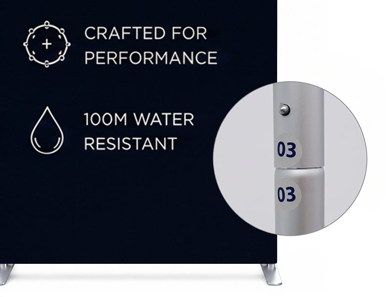 3m Magnetic Modular Fabric Display - U Shape Tool Free Assembly