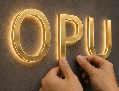 Halo-Lit Acrylic Letters Easy Application
