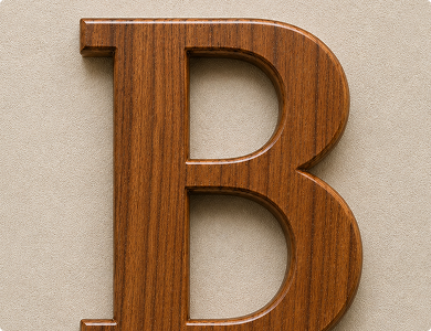 Teakwood Letters and Numbers High Quality