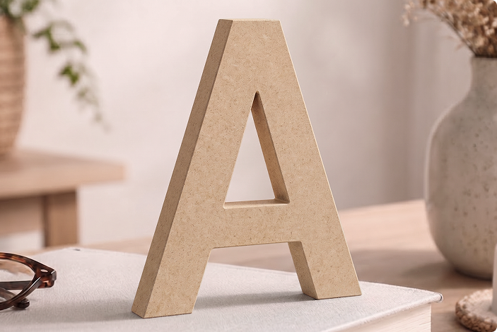 MDF Letters and Numbers Non-Painted