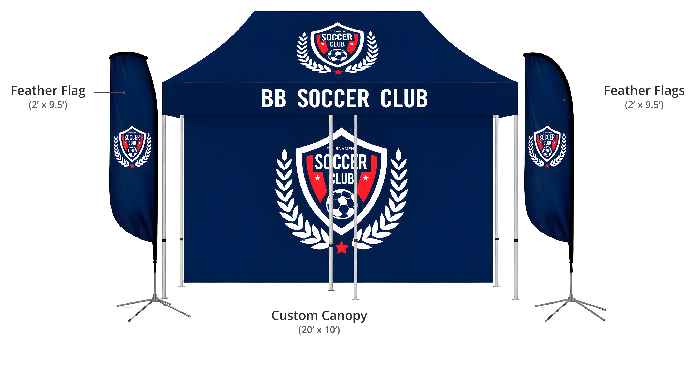 Trade Show Canopy Kit Components & Sizes