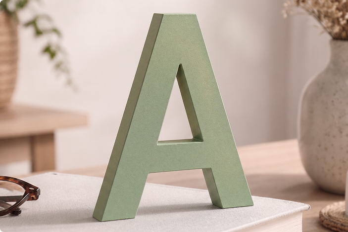 MDF Letters and Numbers Painted