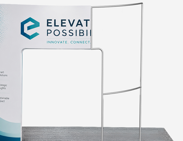 20ft Open-Front Exhibit Booth Robust Framework