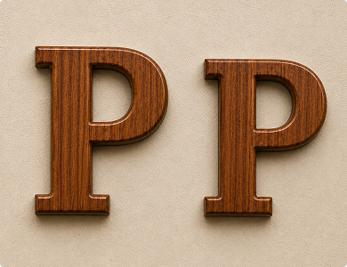 Teakwood Letters and Numbers Size Option